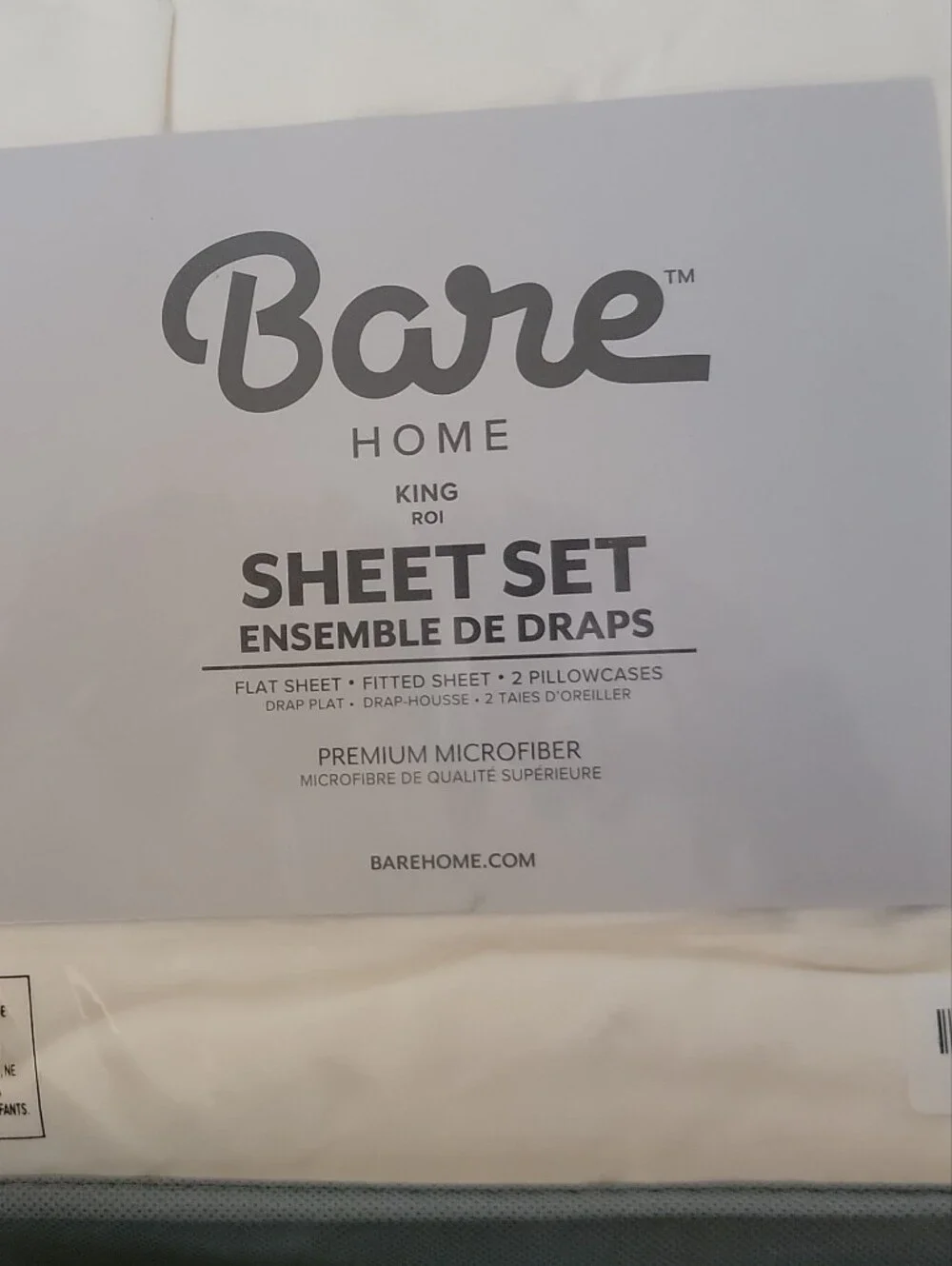King Sheet Set in Cream- Premium Microfiber